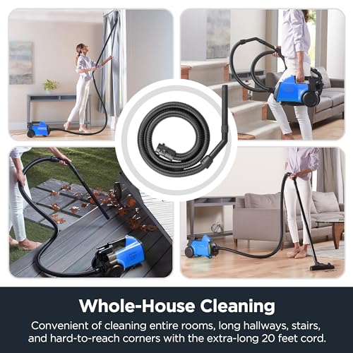 Eureka Bagged Canister Vacuum Cleaner, 3670H w/ 2bags, 3670h-blue