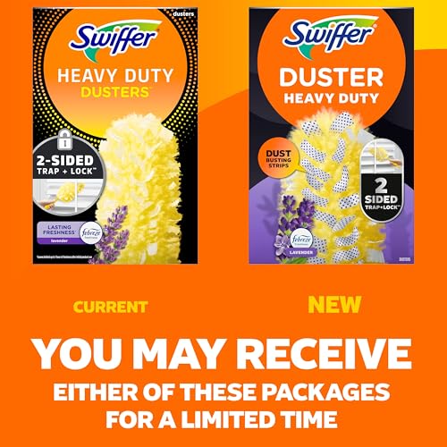 Swiffer Dusters Heavy Duty, Multi-Surface Duster Refills for Cleaning, Lavender, 6 Count