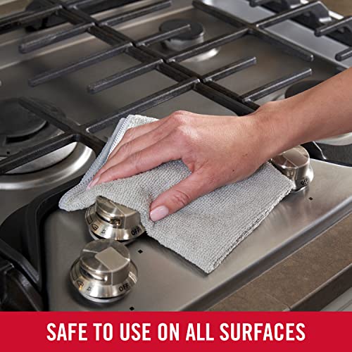 Rubbermaid All Purpose Microfiber Cleaning Cloth Towels, 50 Pack, 12"x12", Non-Scratch, Reusable/Washable for Cleaning/Wiping/Polishing for Home/Kitchen/Car