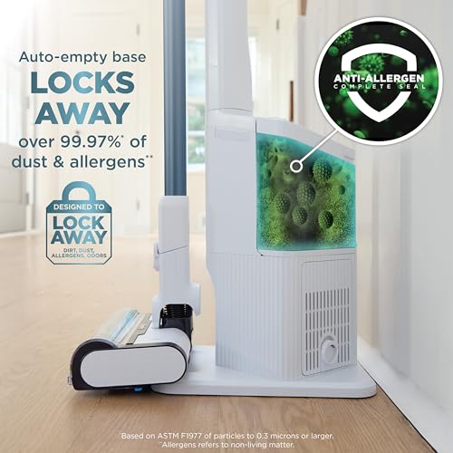 Shark Clean & Empty Cordless Stick Vacuum | Auto-Empty System | Lightweight Cleaner with HEPA Filter | Exclusive Motorized Hand Tool for Pet Hair | Carpets & Hard Floors | 40-Min Runtime | BU3523