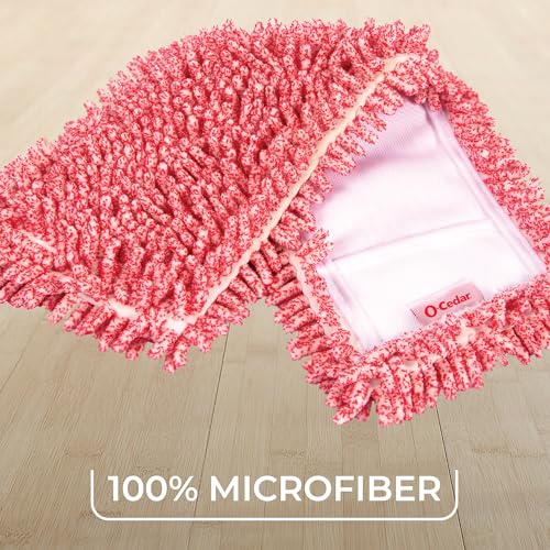 O-Cedar Pet Pro Microfiber Hair & Dust Mop | 3X Pet Hair Removal* | Electrostatic Dry Dust Mop for Dog & Cat Homes | Hardwood, Tile & Hard Floor Cleaning