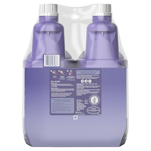 Swiffer WetJet Multi-Purpose Floor and Hardwood Cleaner Solution with Febreze Refill, Lavendar Vanilla and Comfort Scent, 1.25 Liter (4 Pack)