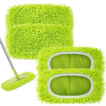 Unoutur Reusable Dry Sweeping Cloths Microfiber Wet Mop Pads Compatible with Swiffer Sweeper Mop Replacement Sweeping Mopping pad Refills for Hardwood Surface Floor Cleaning (4PCS)