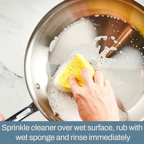 All-Clad Specialty Powder Stainless Steel Cleaner and Polish 12 Ounce Pots and Pans, Cookware White
