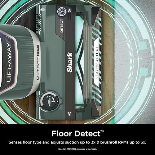 Shark Detect Pro Lift-Away ADV Bagless Upright Vacuum with DuoClean Detect, HEPA Filter, Anti-Allergen, Powerful Suction, and Odor Neutralizer Technology, Evergreen, LA802
