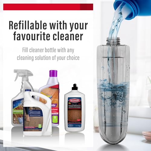 Wet Spray Mop for Floor Cleaning with 14 oz Bottle & 2 Microfiber Pads