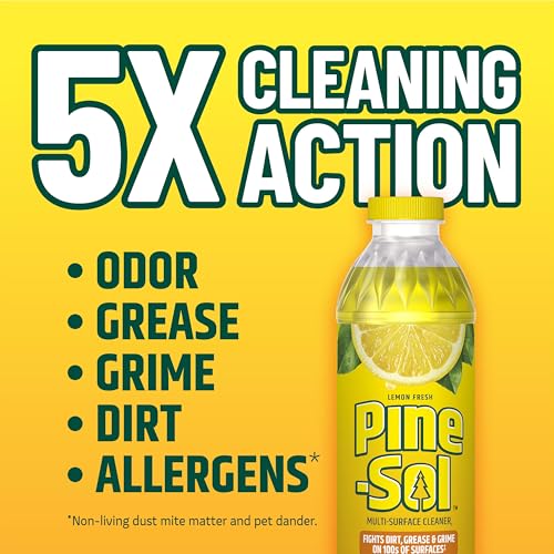 Pine-Sol Multi-Surface Cleaner, Lemon Fresh, 24 Fluid Ounces (Package May Vary)