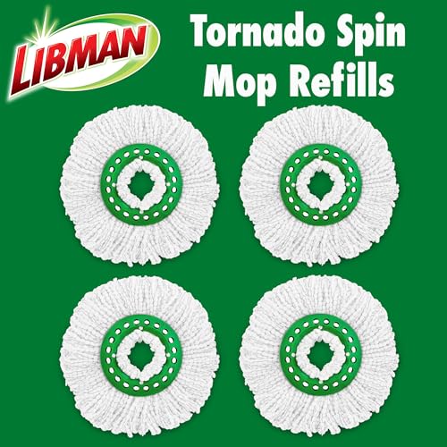 Libman Tornado Spin Mop Refills - Case of 4
