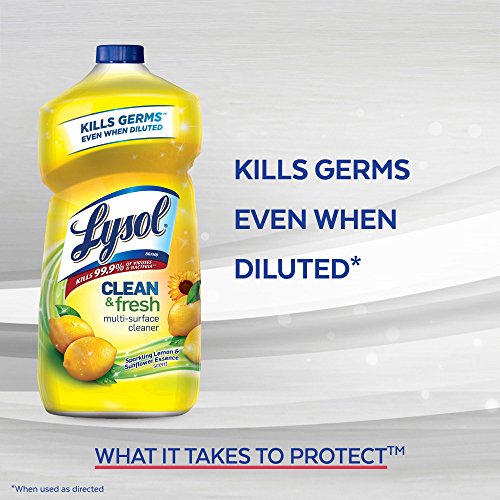 Lysol Clean & Fresh Multi-Surface Cleaner, Lemon & Sunflower, 144oz