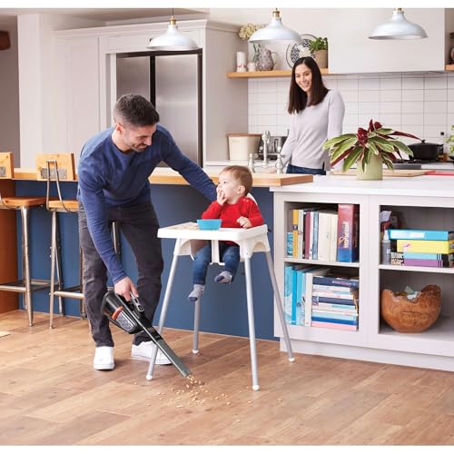 BLACK+DECKER dustbuster Portable Vacuum Cordless Handheld, Small Hand Vacuum Cleaner for Dorm Home and Car, Powerful 20V AdvancedClean+ (HHVK515J00FF)