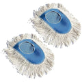 Nine Forty Heavy Duty, Industrial-Strength Cotton Wedge Dust Mop Head - Home & Commercial Hardwood Floor Cleaning - Designed for High-Performance Janitorial & Housekeeping Tasks