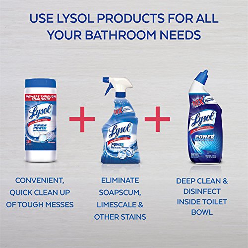 Lysol Bathroom Cleaner Spray, Blue, Island Breeze, 48oz (2X24oz)