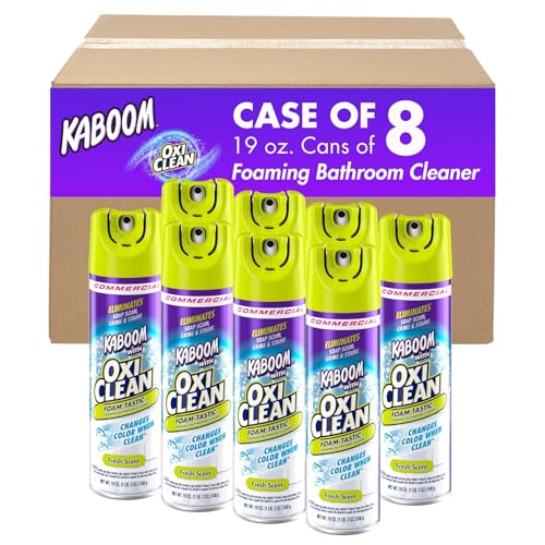 Arm & Hammer 57037-35270 Kaboom Foam-Tastic with OxiClean Fresh Scent, 19 oz (Pack of 8)
