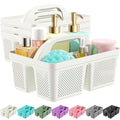 MLIKLU 4 Pack Portable Shower Caddy Basket with Handle, Plastic Cleaning Caddy Organizer for Bathroom, College Dorm, Kitchen & Laundry Room, Divided Storage Tote for Toiletries and Cleaning Supplie