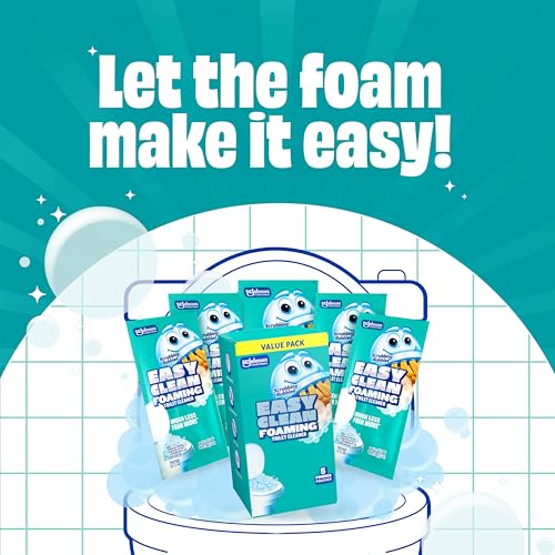 Scrubbing Bubbles Easy Clean Foaming Toilet Bowl Cleaner, Bathroom Limescale Remover that Fights Odors, Easy Drop-In Powder Pouches, 100g (4 Count, 20 Total Pouches)