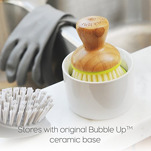 Full Circle Bubble Up Dish Brush, Green (Pack of 6)
