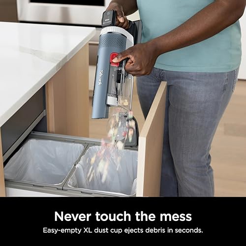 Shark Stratos Cordless Vacuum with Clean Sense IQ and DuoClean PowerFins, MultiFlex Wand, Includes Duster Crevice Tool & Anti-Allergen Brush, Up to 40 Minute Runtime (Renewed)