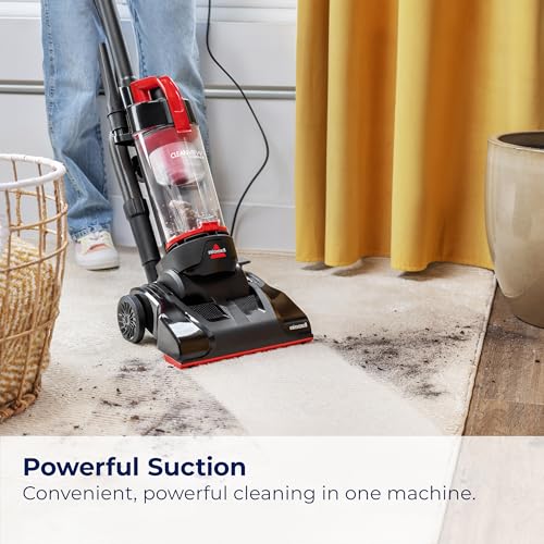 Bissell CleanView Compact Upright Vacuum, Lightweight Design for Apartments & Dorms, Powerful Suction with Removable Extension Wand & Scatter-Free Technology, 3508