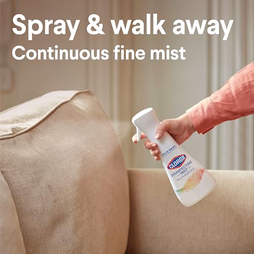 Clorox Disinfecting Mist, Lemon and Orange Blossom, 1 Spray and 1 Refill, 16 oz Each