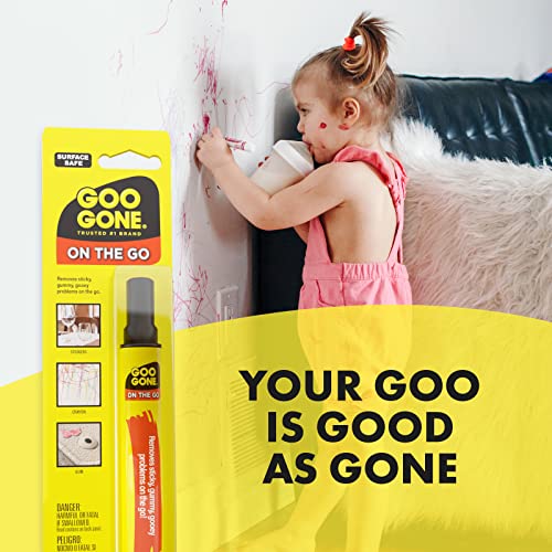 Goo Gone On The Go Pen - 0.34 Ounce - Adhesive Removing Pen Removes Stickers Price Tags and Scuffs
