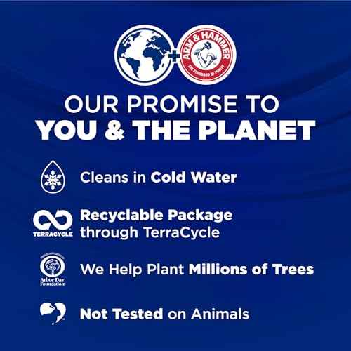 ARM & HAMMER Plus OxiClean Stain Fighters: 5-in-1 Laundry Detergent Power Paks, Laundry Stain Remover, Attacks 100 Plus Stains, Fresh Scent, 42 Count