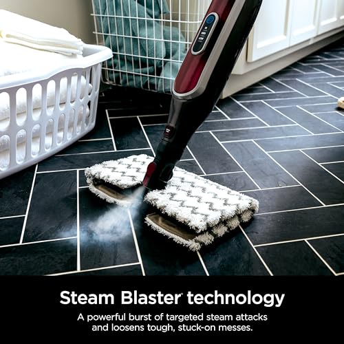 Shark Genius Hard Floor Cleaning System Pocket (S5003D) Steam Mop, Burgundy/Gray