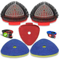 Spin Mop Replacement Head Compatible with O Cedar EasyWring 1 Tank,Scrubber Heads,Scrub Brush Attachment for Bathroom,Kitchen and Various of Hard Floors