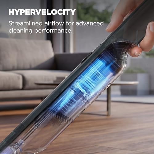 Shark WANDVAC Cordless Hand Vac, Lightweight, Versatile and Portable at 1.4 lbs., Powerful Suction for Pet Hair, Charging Dock, One-Touch Empty for Car & Home, Duster Crevice Tool, Black, WV201BK