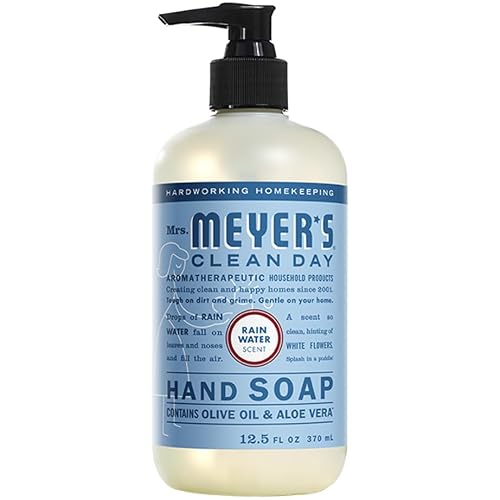 Mrs. MEYER'S CLEAN DAY Kitchen Set, Dish Soap, Hand Soap, Multi-Surface Cleaner, 3 CT (Rain Water)