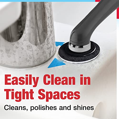 Impresa Microfiber Replacement Scrub Pads - White, Round Tile & Grout for Electric Scrubber, Compatible with Rubbermaid Reveal Power Scrubber - Versatile Cleaning Brush - Reusable Scouring Pads