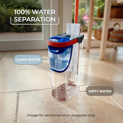 O-Cedar H2prO Flat Mop System | Quick Everyday Cleaning | Dual-Tank Fresh Water System | Machine Washable Reusable Microfiber Mop Pad | Safe on Hardwood, Tile & Vinyl Floors