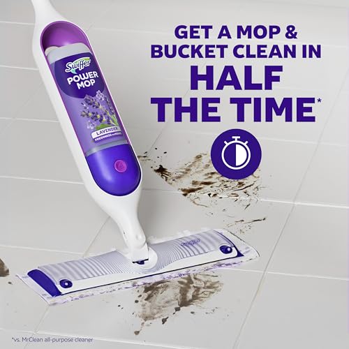 Swiffer PowerMop Floor Cleaning Solution with Lavender Scent, Triple Pack