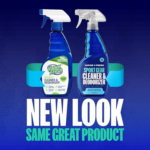 Vapor Fresh Sports Cleaner and Deodorizer - For Boxing Gloves, Sports Pads, Helmets, Gym Bags, Gym Equipment and More - Naturally Powered By Plants, 16 Fl Oz (3-Pack)