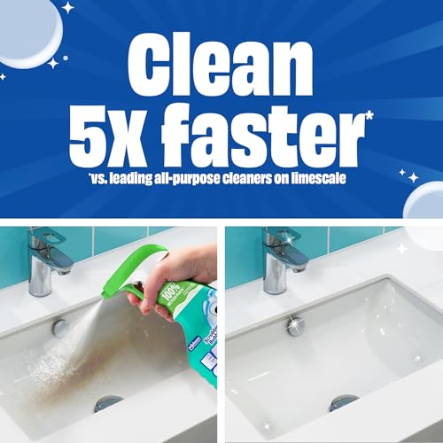 Scrubbing Bubbles Easy Clean Foaming Bleach-Free Bathroom All Purpose Cleaner, Fast-Acting Foam Cleans Limescale, Dirt and Grime on Showers, Sinks, Toilets, Tiles, Counters, & More, 32oz Spray