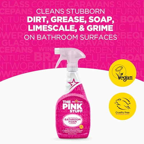 Stardrops - The Pink Stuff - The Miracle Bathroom Foam Cleaner 750ml 3-Pack Bundle (3 Bathroom Foam Spray)