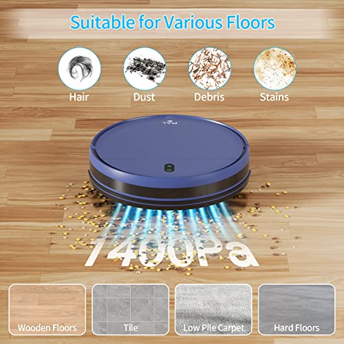 Robot Vacuum and Mop Combo, 2 in 1 Robot Mop and Vacuum, Robotic Vacuum Cleaner with WiFi/App, 2000Pa Suction, 230ML Water Tank, Self-Charging, Slim, Ideal for Hard Floor, Low Pile Carpet, Pet Hair