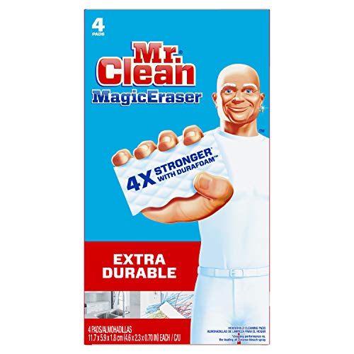 Mr. Clean Magic Eraser Extra Durable Scrubber & Cleaning Sponge, 4 Count (Pack of 1)