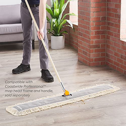 Coastwide Professional Cut-End Dust Mop Head, Cotton, 48" x 5", White