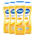 Dial Body Wash, Hydraclean Complex & Vitamin E, Gentle, Leaves Skin Feeling Nourished, Dermatologist-Tested, No Parabens & Sulfates, Advanced Clean, Gold, 16 Fl Oz, (Pack of 4)