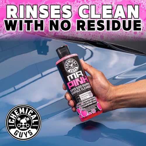 Chemical Guys Mr. Pink Car Wash Soap - 64 oz Super Suds Foaming Car Wash Soap for Cannon, Blaster, or Bucket Washing - pH Balanced, Safe on Wax, Sealant, Ceramic, and Clear Coat Finishes