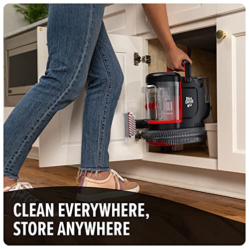 Dirt Devil Portable Spot Cleaner Machine for Carpet and Upholstery, Powerful Suction Spot Cleaning Machine with Versatile Tools, Pair with Dirt Devil Portable Cleaner Solution