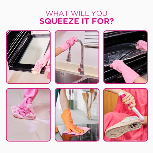 The Pink Stuff The Miracle Squeezable Cleaning Paste 300g Easy to Rinse Multi Purpose Cleaner for Kitchen Bathroom Cooktops Tiles Sinks Showers and More
