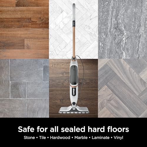 Shark SteamSpot Steam Mop with Steam Blaster Technology, 3 Steam Modes, 2 Washable Pads, XL Removable Water Tank, Lightweight, Steam Cleaner for sealed Hard Floors, Hardwood, Tile, Laminate, S2001