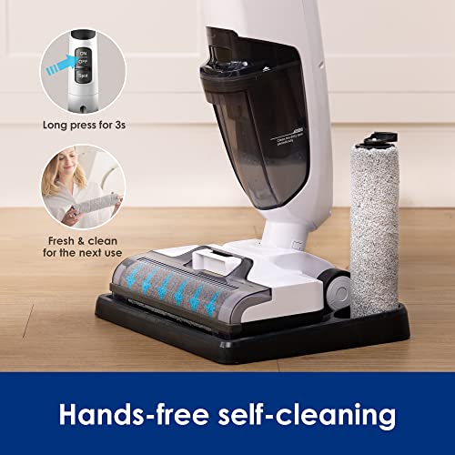 Tineco iFLOOR 2 Complete Cordless Wet Dry Vacuum Floor Cleaner and Mop, One-Step Cleaning for Hard Floors, Great for Sticky Messes and Pet Hair