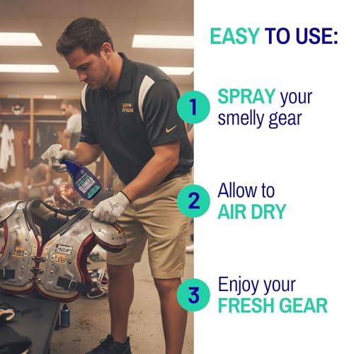 Vapor Fresh Sports Cleaner and Deodorizer - For Boxing Gloves, Sports Pads, Helmets, Gym Bags, Gym Equipment and More - Naturally Powered By Plants, 16 Fl Oz (3-Pack)