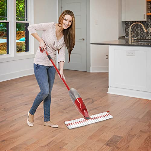 Microfiber Spray Mop Pads Compatible with Ocedar ProMist MAX Spray Mop, Reusable Mops Refill for Oceda Promist Dust Mop, Dual-Action Washable Flip Mops Pads Replacement for Dry and Wet Floor Cleaning