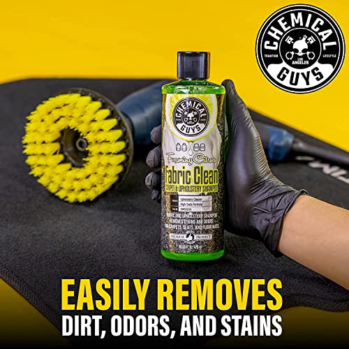 Chemical Guys Foaming Citrus Fabric Clean, Carpet and Upholstery Cleaner - Car Carpet Cleaner for Seats, and Floor Mats, Safe for Home, Office & More, Citrus Scent - 16 oz