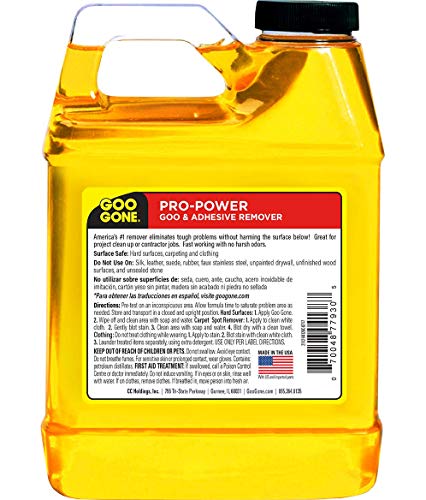 Goo Gone Pro-Power - 32 Ounce & Sticker Lifter - Professional Strength Adhesive Remover, Removes Stickers, Tape, Grease and More