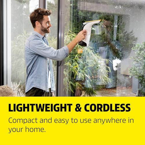 Kärcher WV 6 Electric Window Vacuum Squeegee 11" - Cleans Showers, Mirrors, Glass, and Countertops - Electric Squeegee