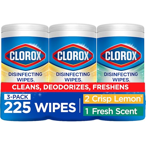 Clorox Disinfecting Wipes Value Pack, Cleaning Wipes, 75 Count Each, Pack of 3 (Package May Vary)